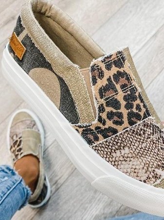 Loafers for Women | Patchwork Style Slip-On