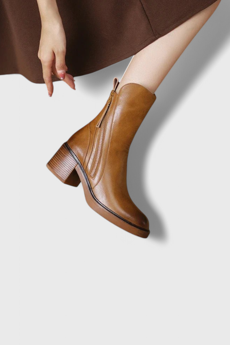 Boots for Women | Block Heel Side Zip