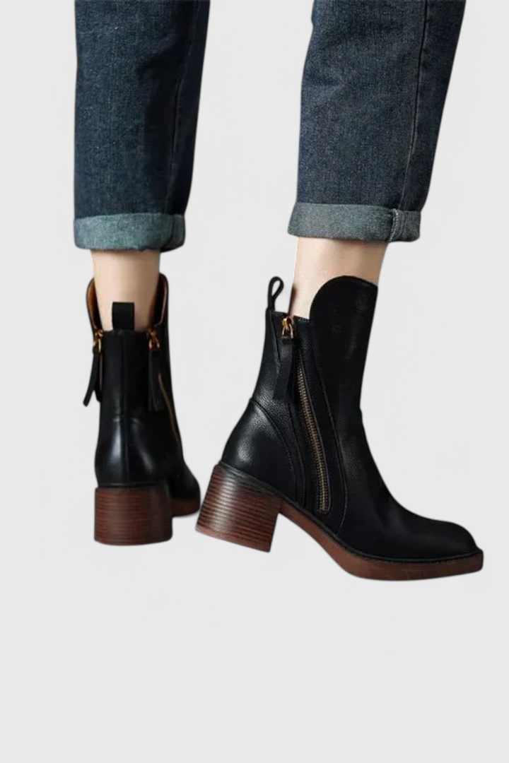 Boots for Women | Block Heel Side Zip