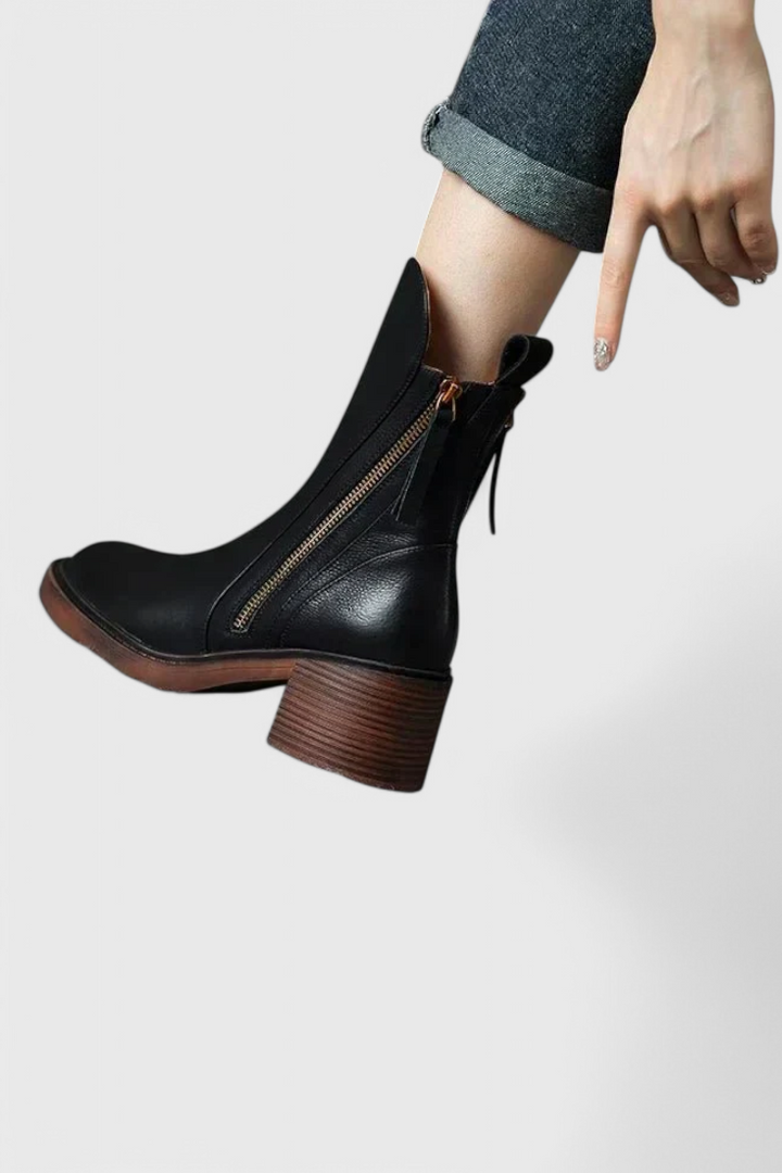 Boots for Women | Block Heel Side Zip