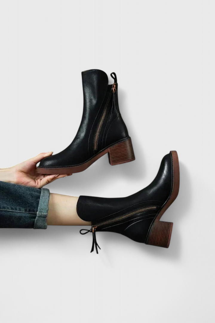Boots for Women | Block Heel Side Zip