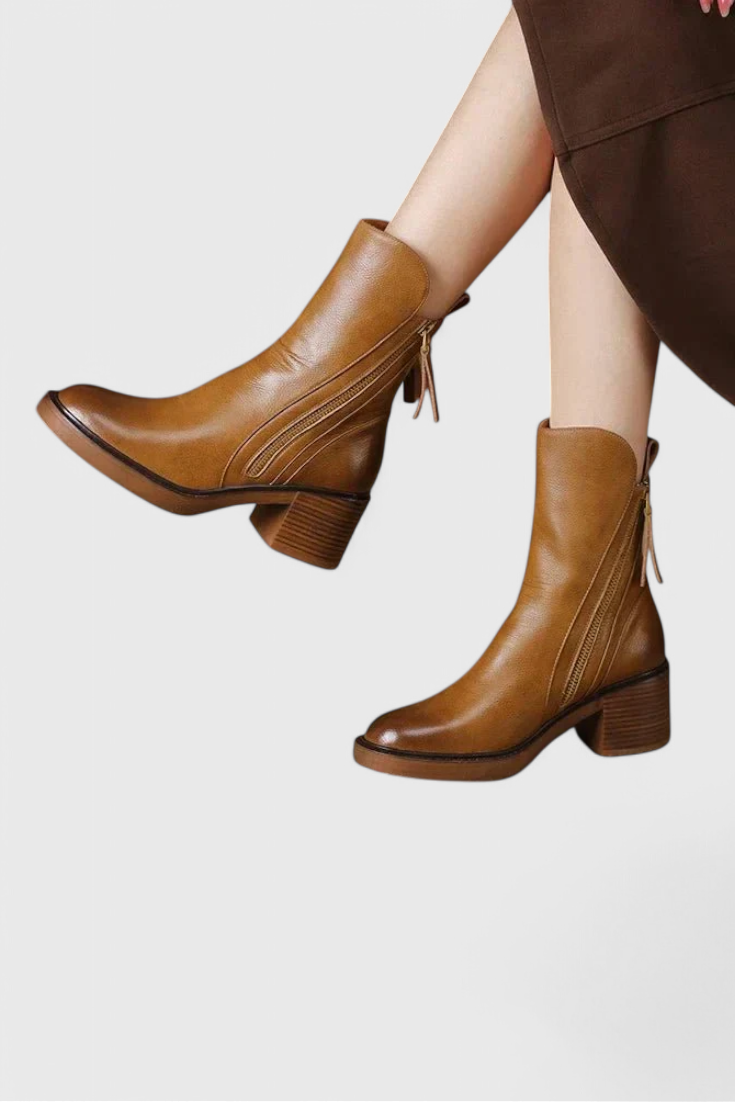 Boots for Women | Block Heel Side Zip