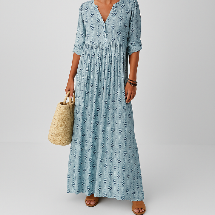 Women’s Dress | Maxi Roll-Up Sleeves