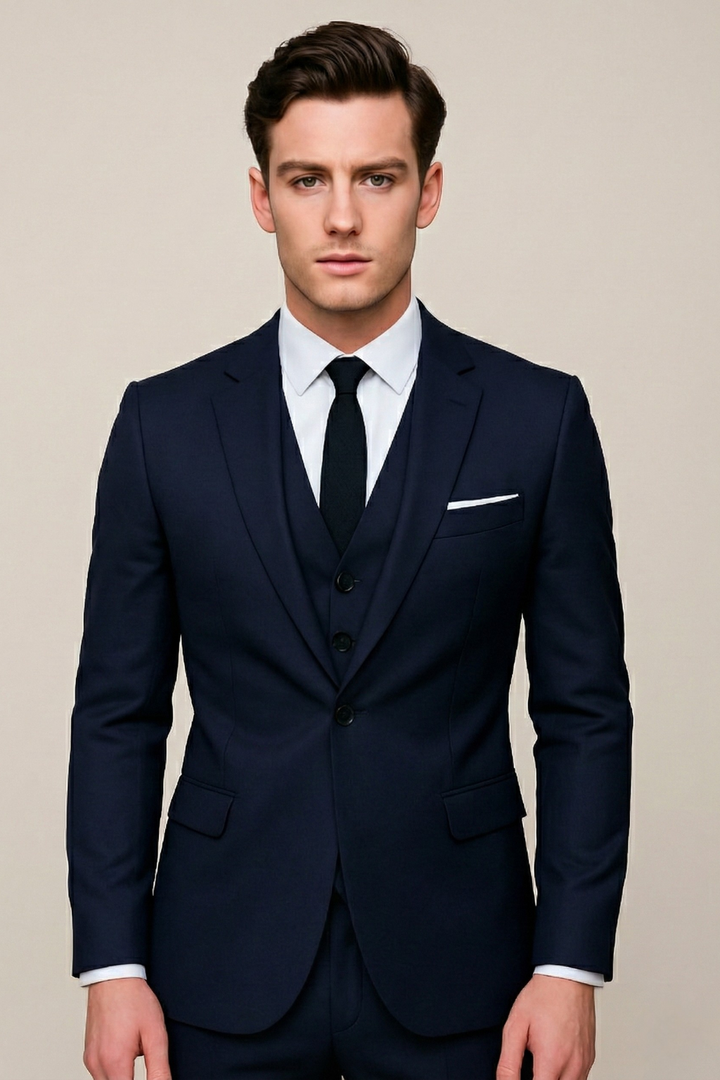 Graham | Men's Three-Piece Suit with Button Closure