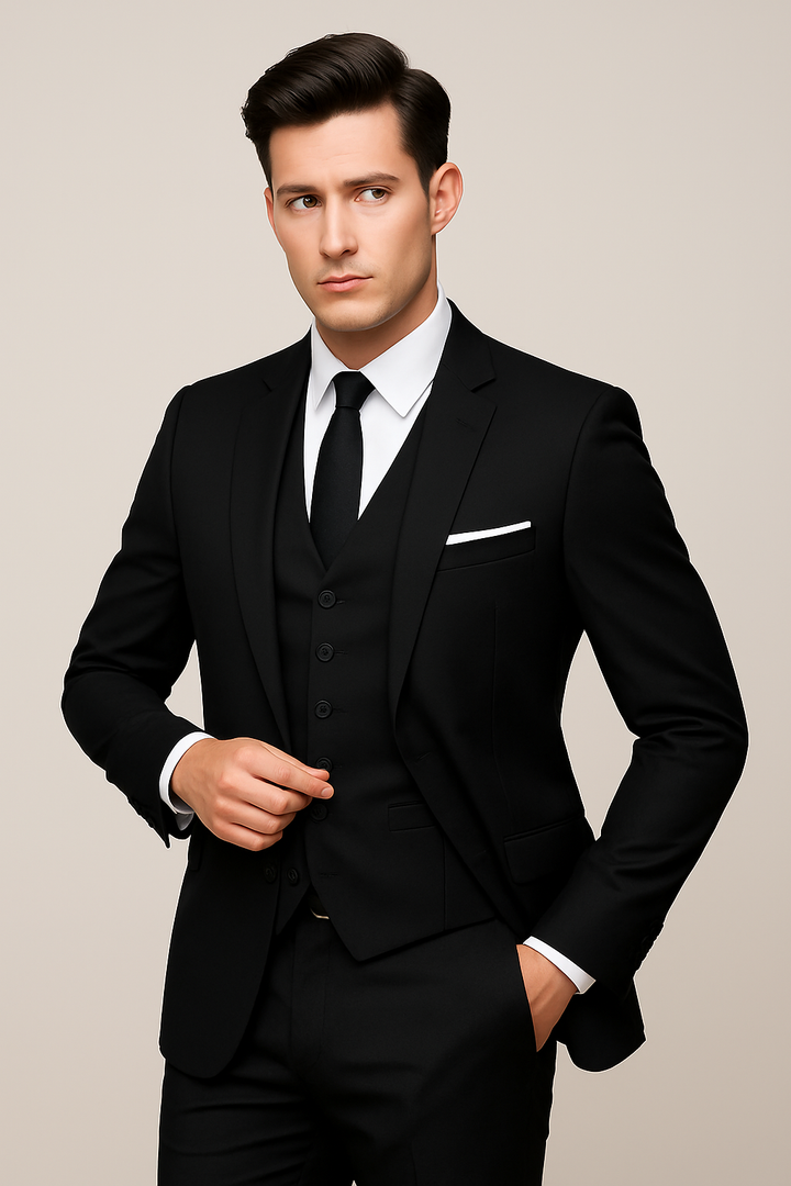 Graham | Men's Three-Piece Suit with Button Closure