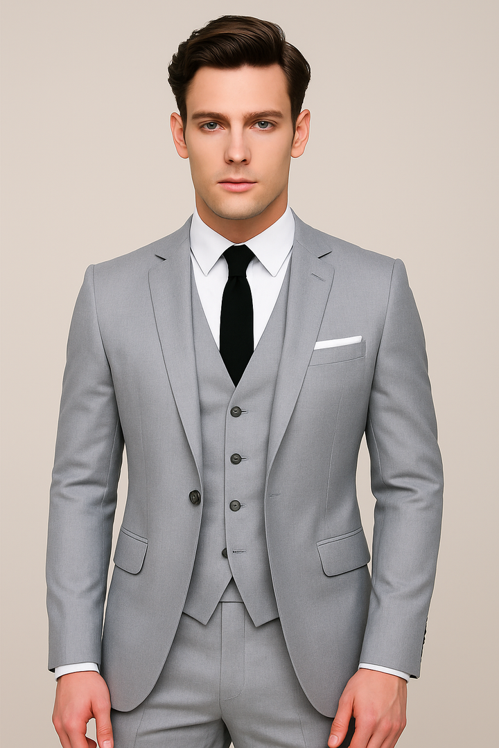 Graham | Men's Three-Piece Suit with Button Closure