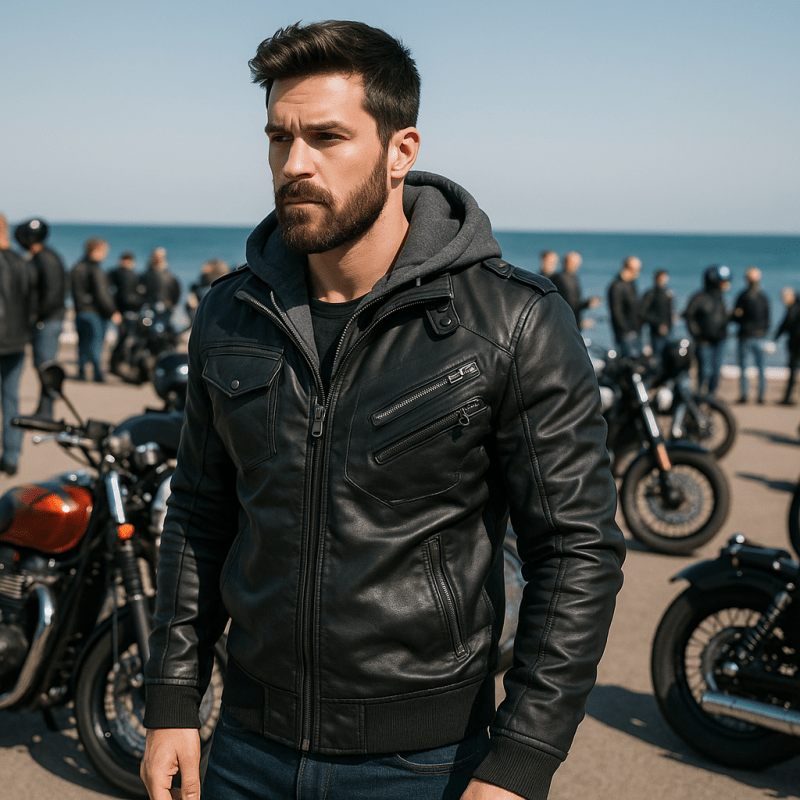 Men's Jacket | Zip-Up Hooded