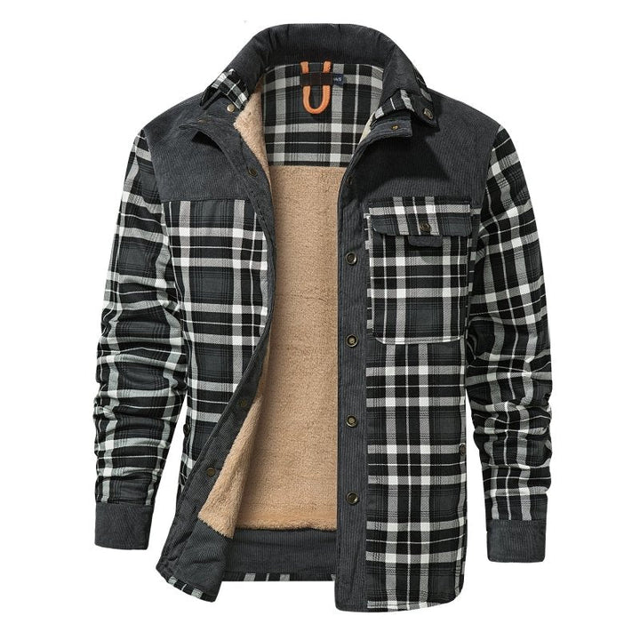 Men's Jacket | Plaid Button Front