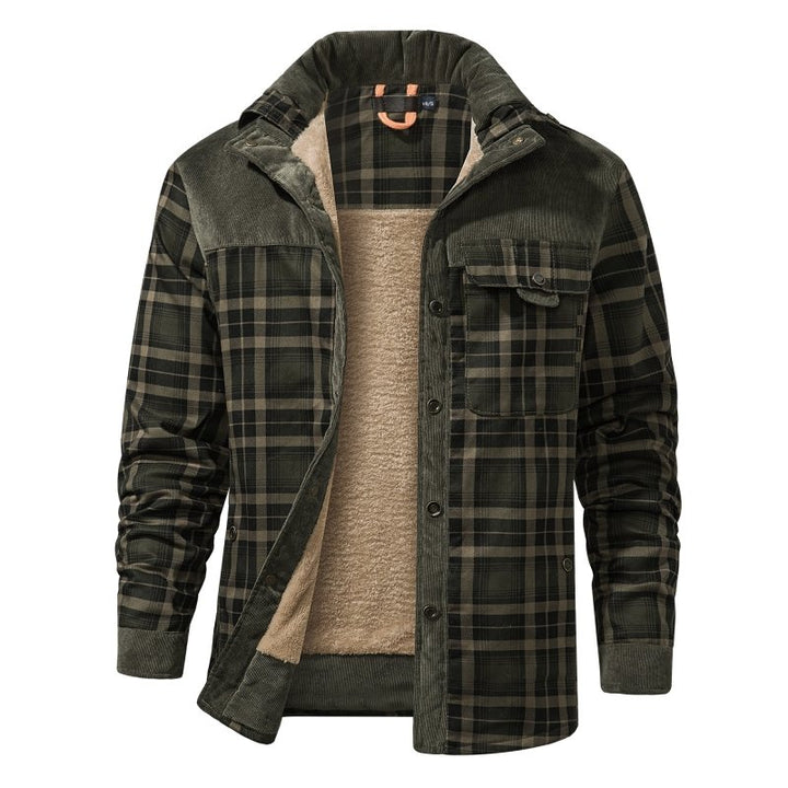 Men's Jacket | Plaid Button Front