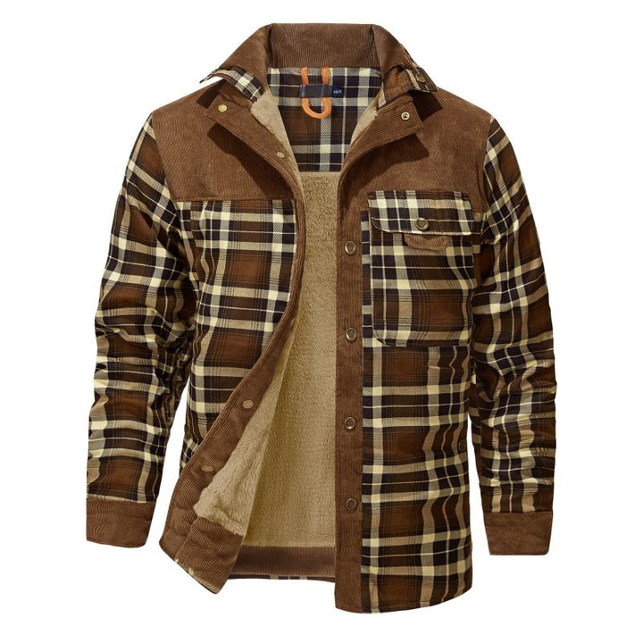 Men's Jacket | Plaid Button Front