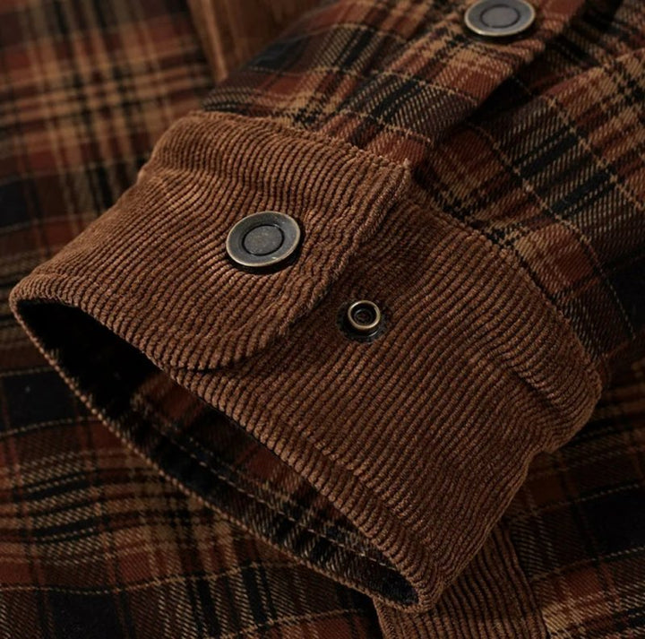 Men's Jacket | Plaid Snap-Front Shirt
