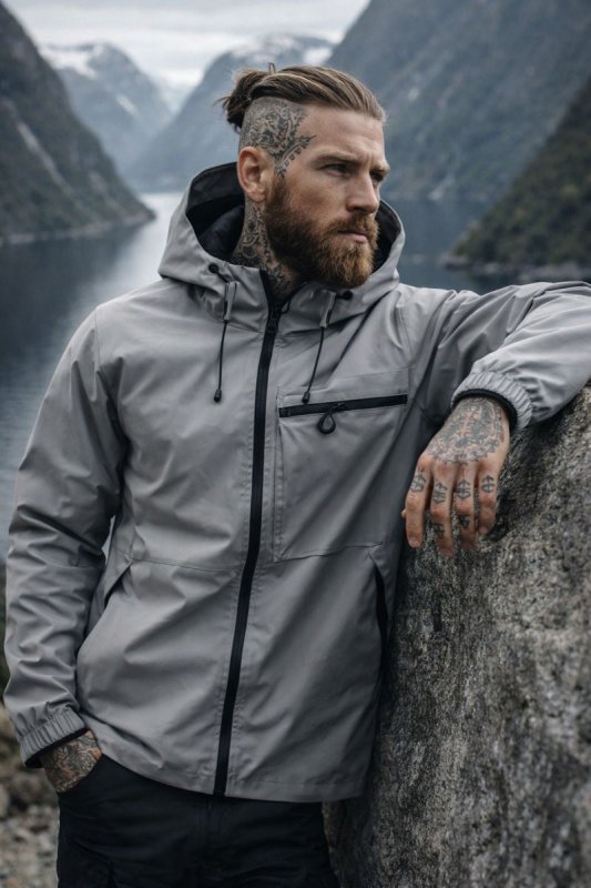 Men's Jacket | Zip-Up Detachable Hood