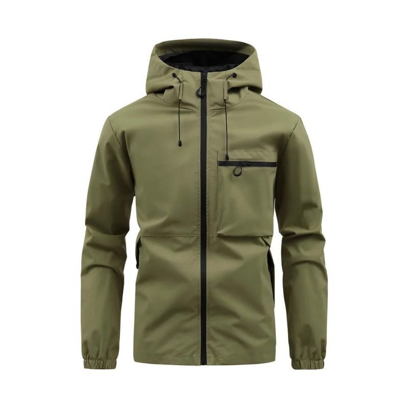 Men's Jacket | Zip-Up Detachable Hood