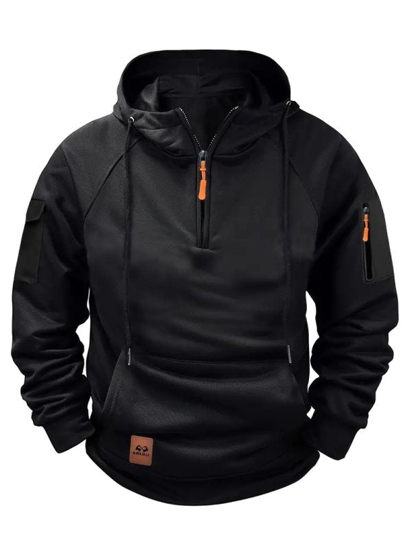 Men's Hoodie | Half-Zip Hoodie with Pocket