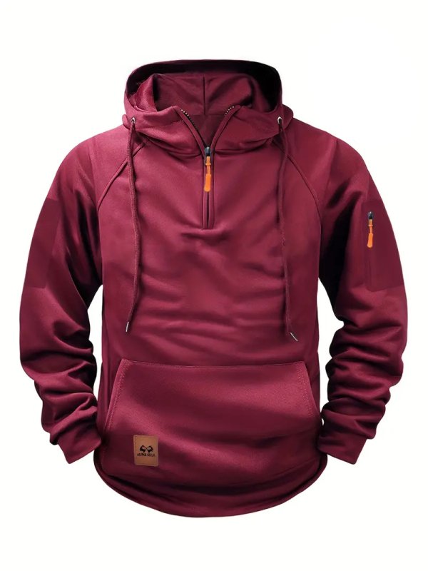 Men's Hoodie | Half-Zip Hoodie with Pocket