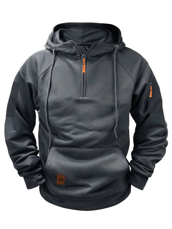 Men's Hoodie | Half-Zip Hoodie with Pocket