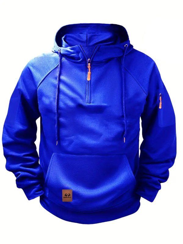 Men's Hoodie | Half-Zip Hoodie with Pocket