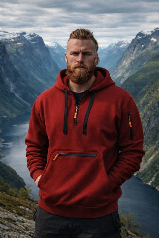 Men's Hoodie | Half Zip Pullover