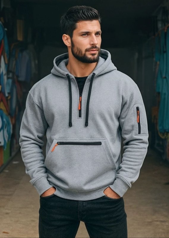 Men's Hoodie | Half Zip Pullover