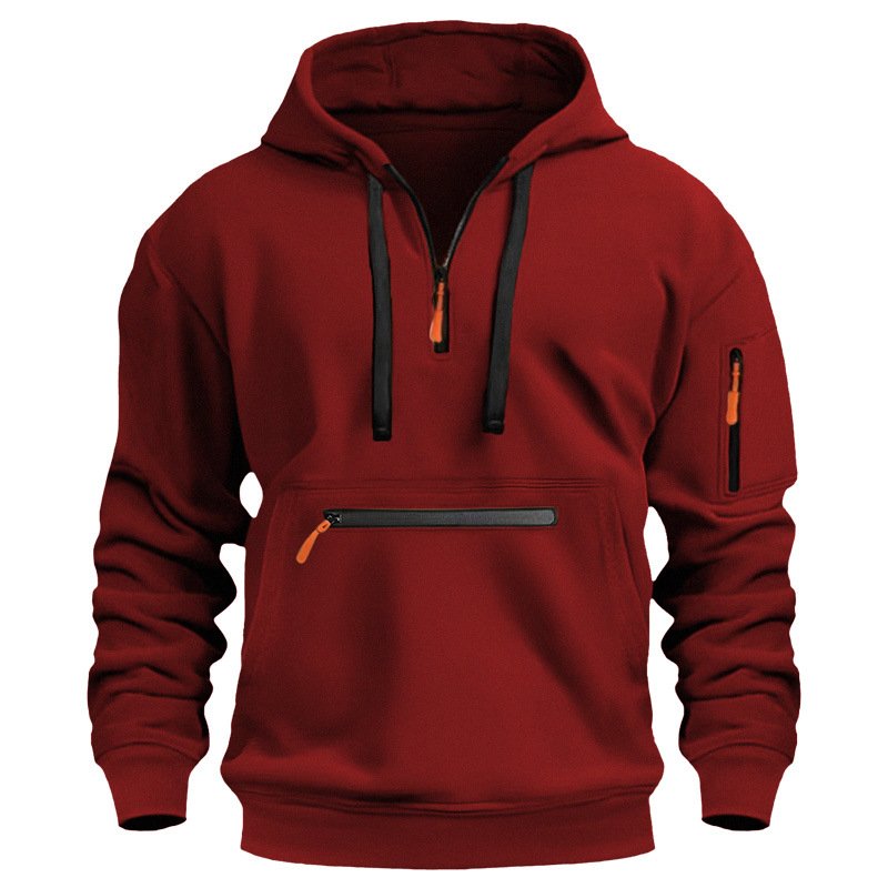 Men's Hoodie | Half Zip Pullover