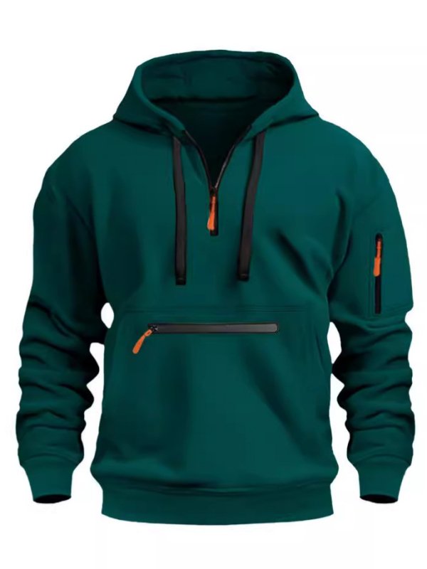 Men's Hoodie | Half Zip Pullover