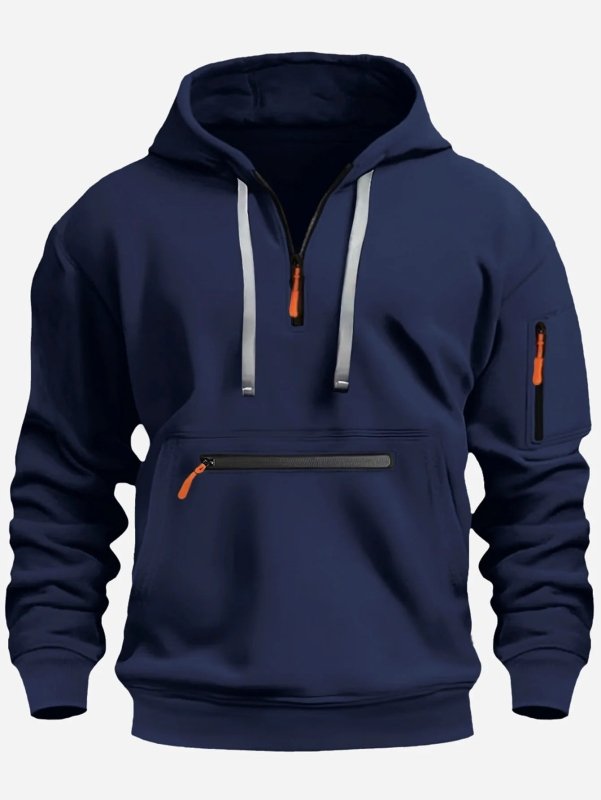 Men's Hoodie | Half Zip Pullover