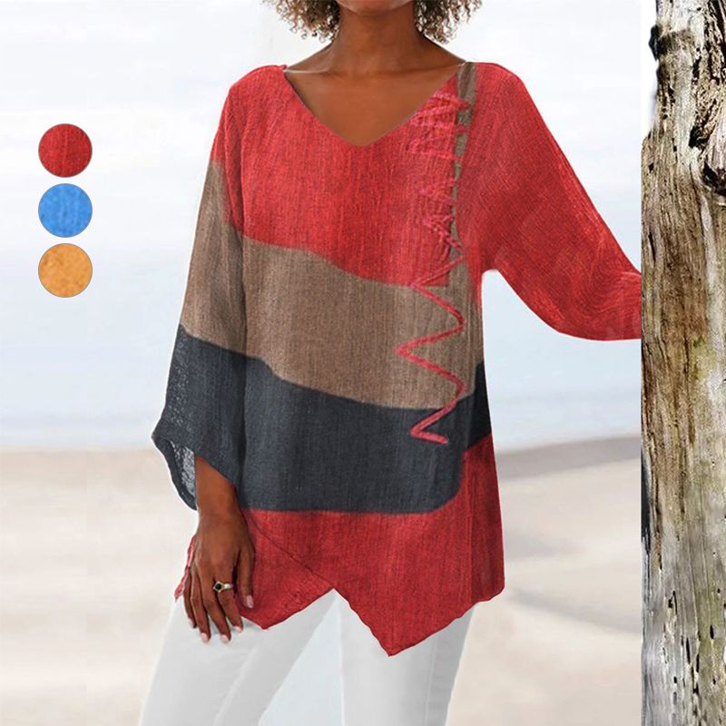 Women's Blouse | V-Neck Block