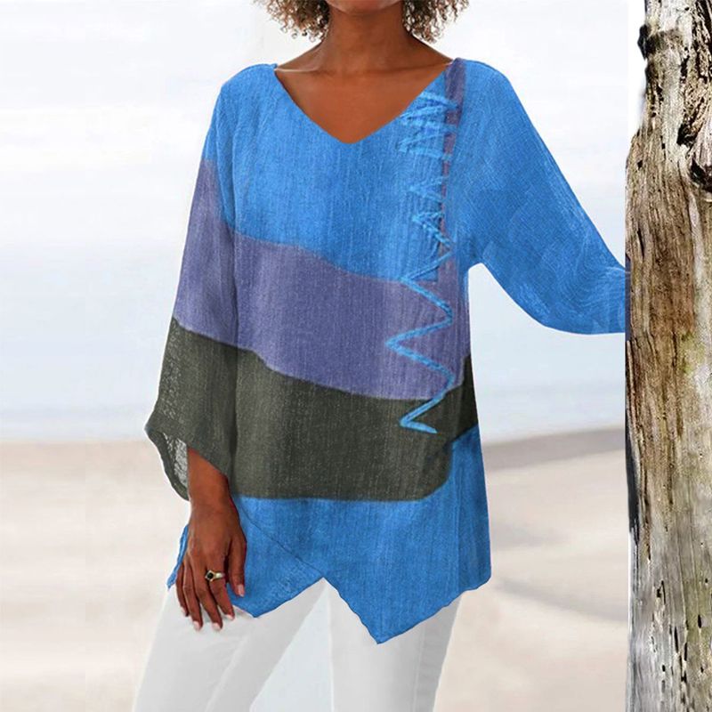 Women's Blouse | V-Neck Block