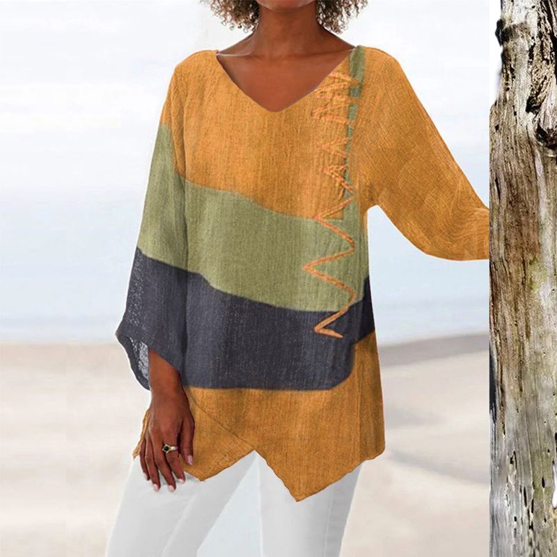 Women's Blouse | V-Neck Block
