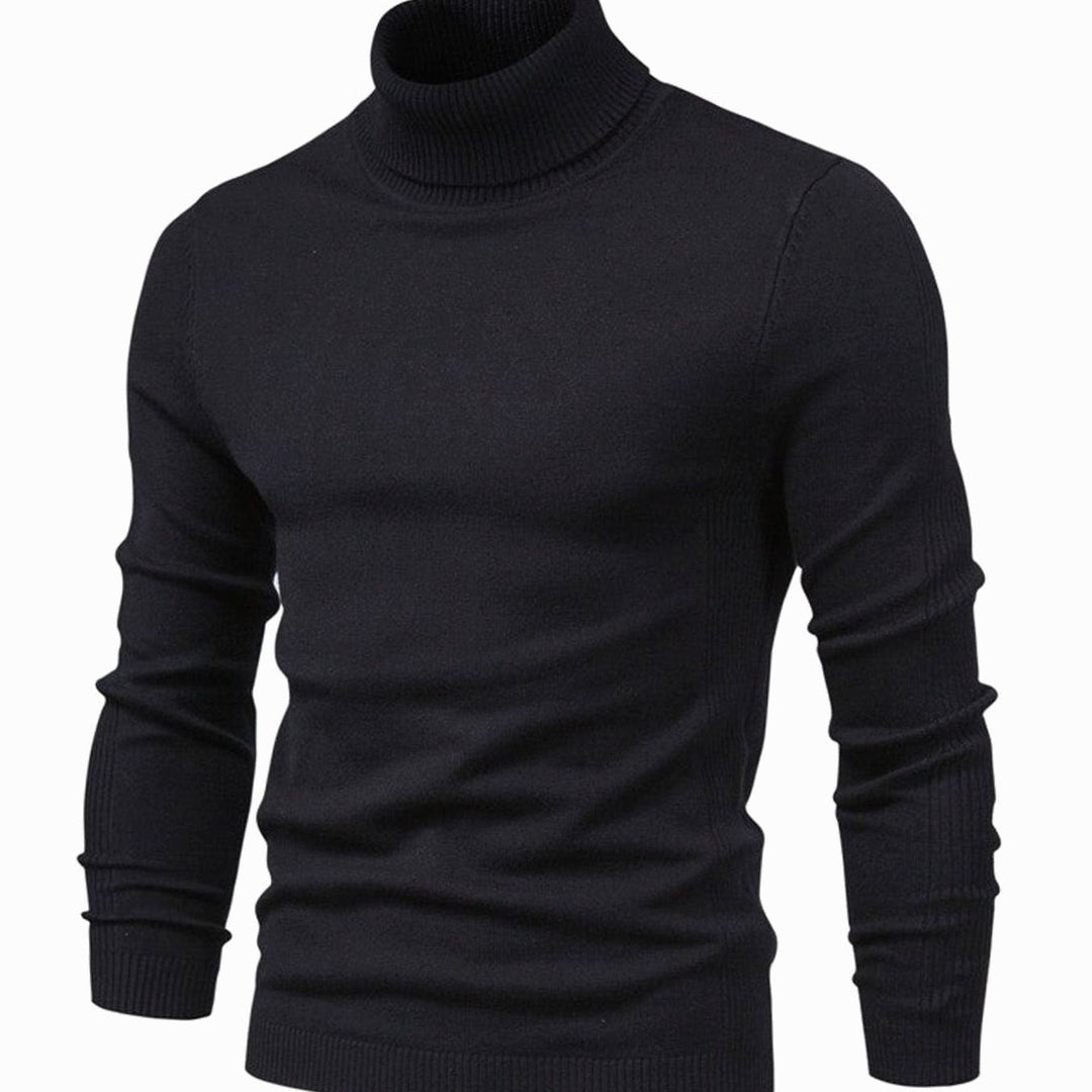 Homer | Men's Slim-Fit Turtleneck Casual Knit Sweater
