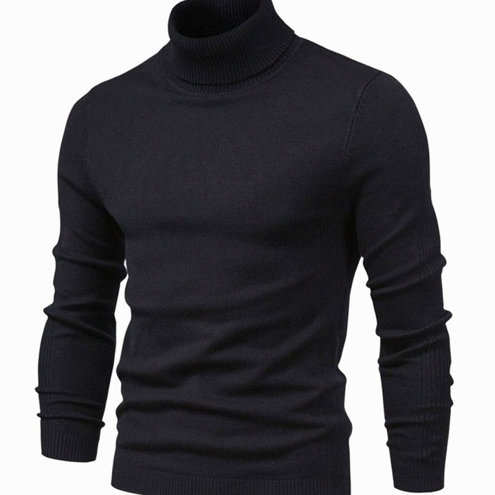 Homer | Men's Slim-Fit Turtleneck Casual Knit Sweater
