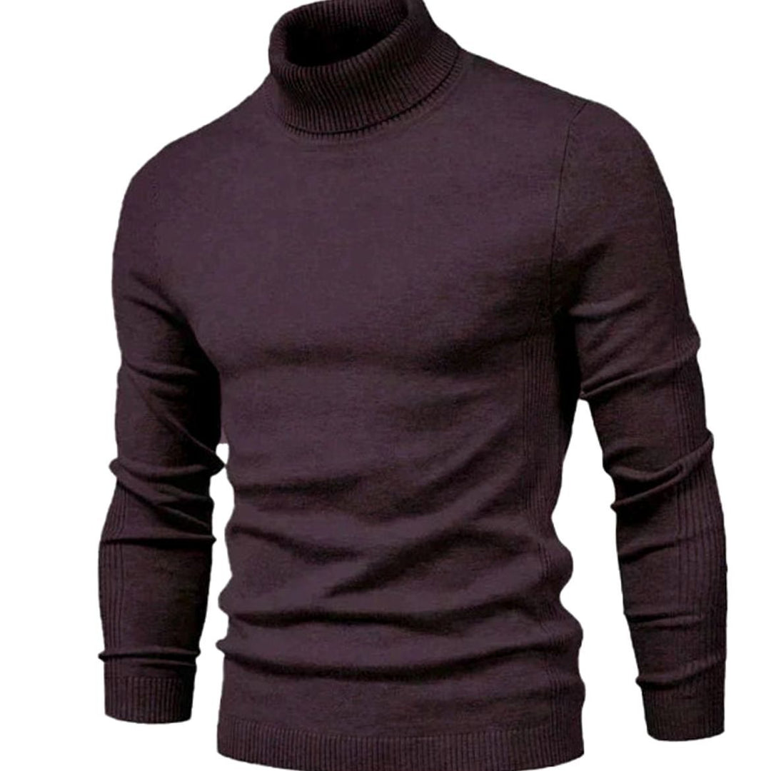 Homer | Men's Slim-Fit Turtleneck Casual Knit Sweater