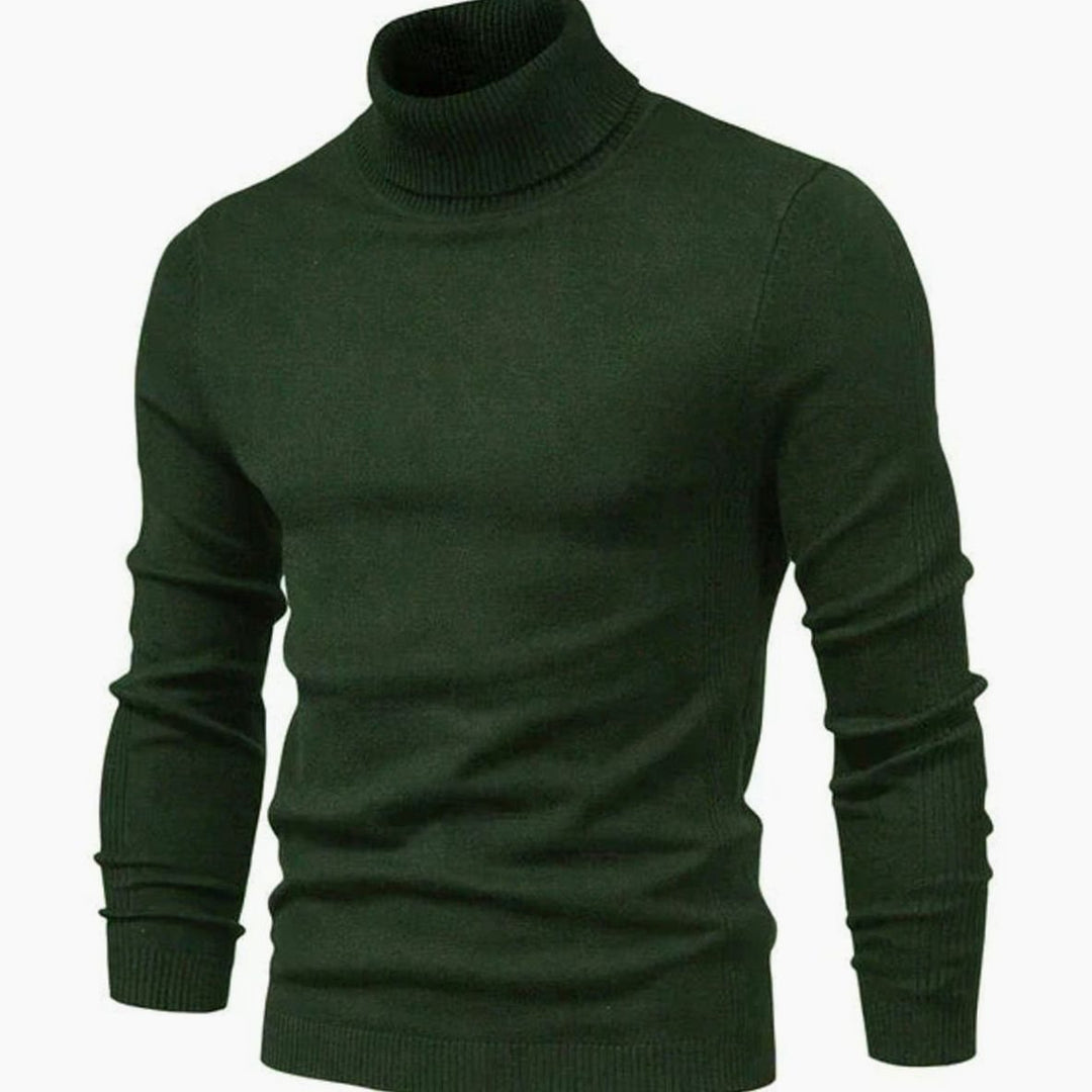 Homer | Men's Slim-Fit Turtleneck Casual Knit Sweater