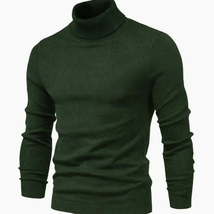 Homer | Men's Slim-Fit Turtleneck Casual Knit Sweater