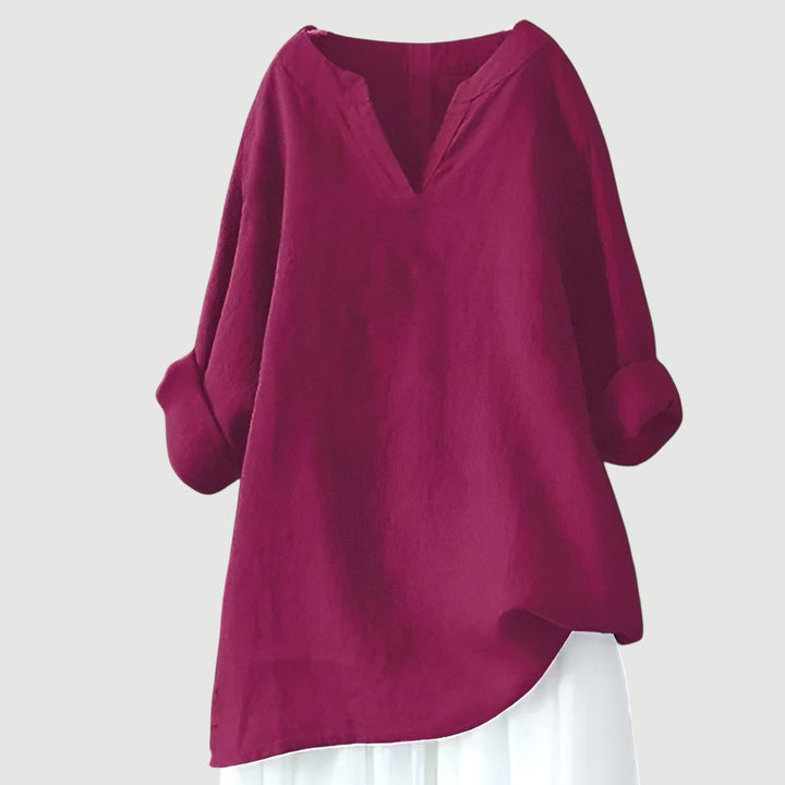 Women’s Blouse | V-Neck Long-Sleeve