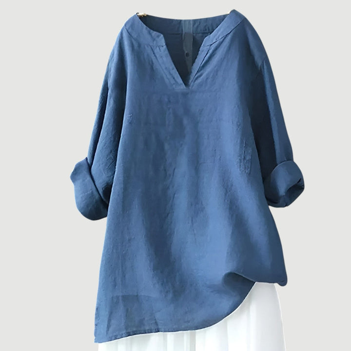 Women’s Blouse | V-Neck Long-Sleeve