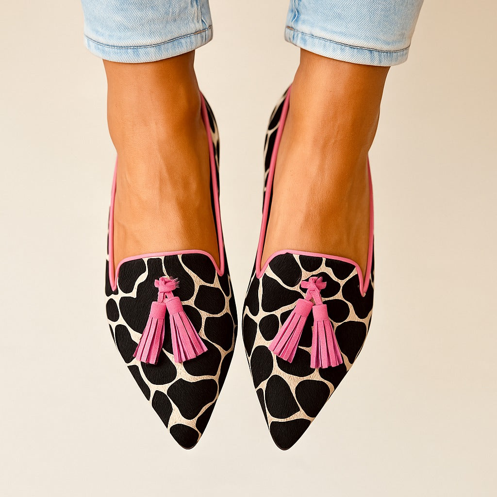 Loafers for Women | Pointed Animal Print