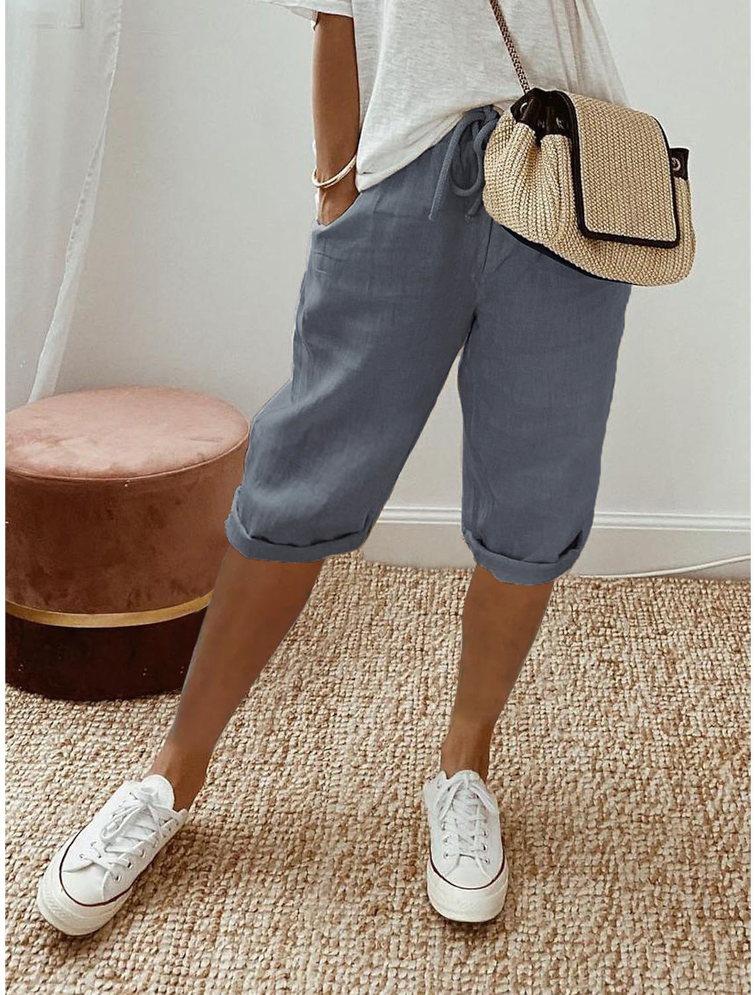Women's Shorts | Cropped Pull-On Construction