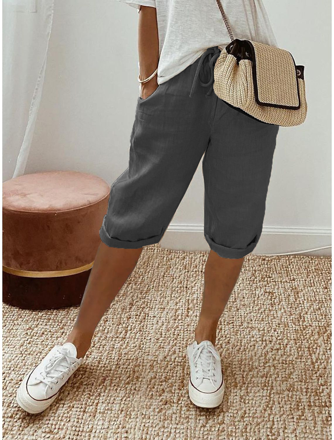 Women's Shorts | Cropped Pull-On Construction