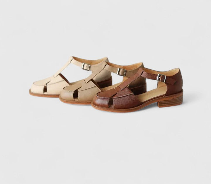 Sandals for Women |  Structured Closed-Toe T-Strap