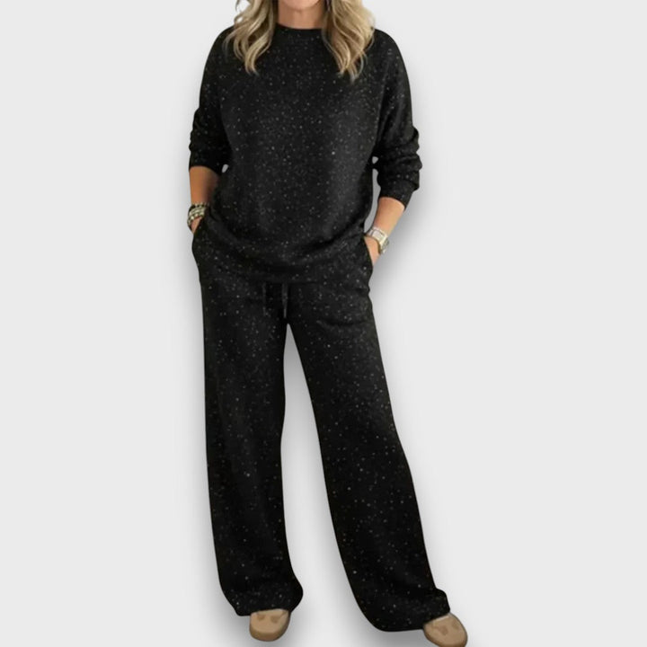 Women's Two-Piece Lounge Set | Pants Long Sleeve Top
