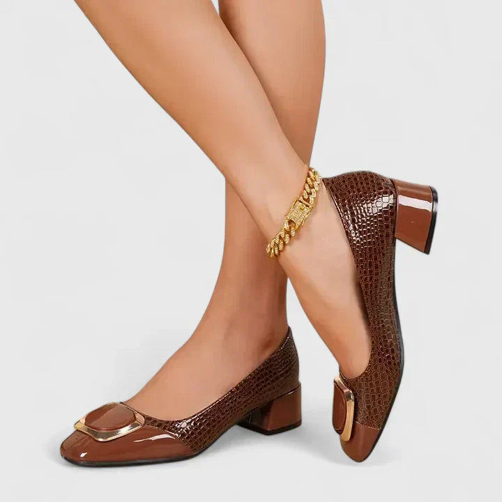 Loafers For Women | Block Heel Slip-on Structure