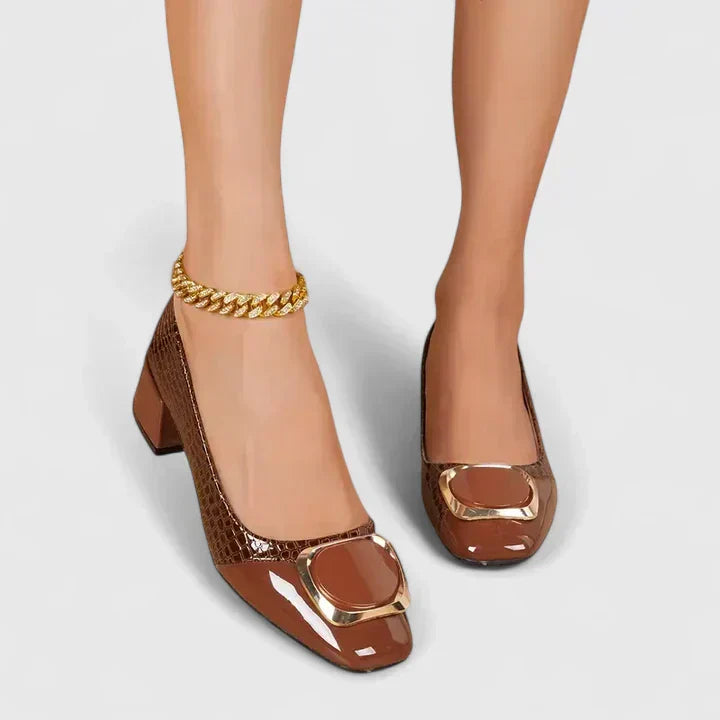 Loafers For Women | Block Heel Slip-on Structure