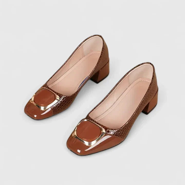 Loafers For Women | Block Heel Slip-on Structure