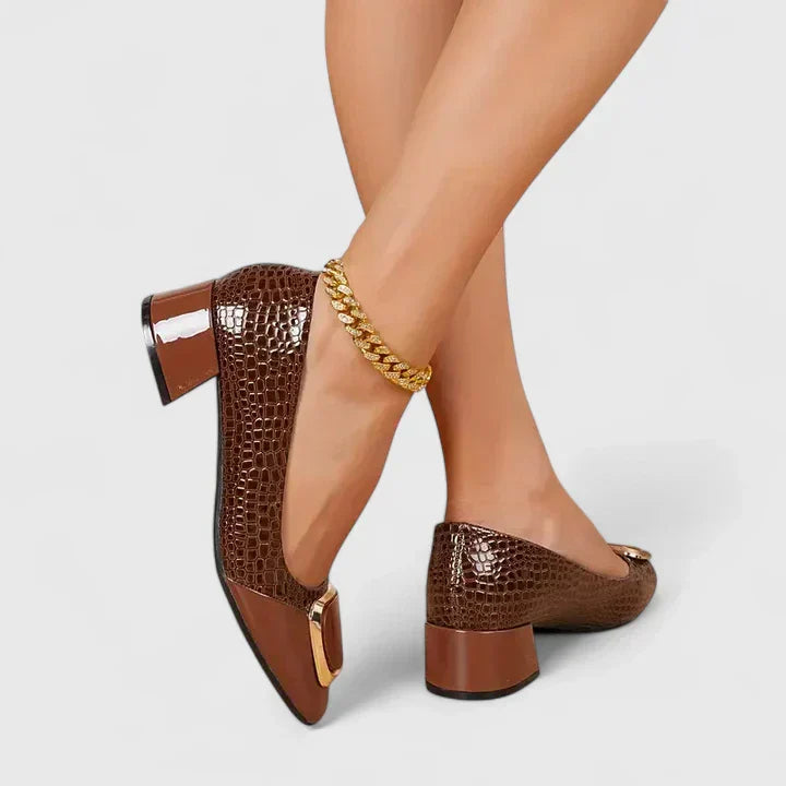 Loafers For Women | Block Heel Slip-on Structure