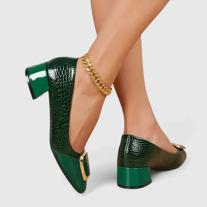 Loafers For Women | Block Heel Slip-on Structure