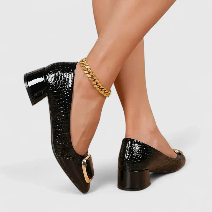 Loafers For Women | Block Heel Slip-on Structure