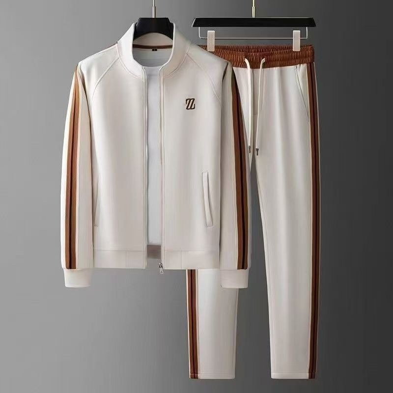 Men’s Two-Piece Set | Zip Jacket Drawstring Pants