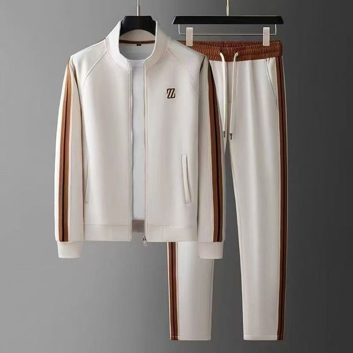 Men’s Two-Piece Set | Zip Jacket Drawstring Pants