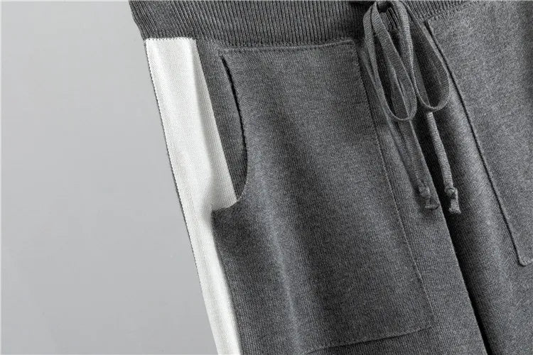 Women's Tracksuit | Long Sleeve Top Adjustable Waist Pants